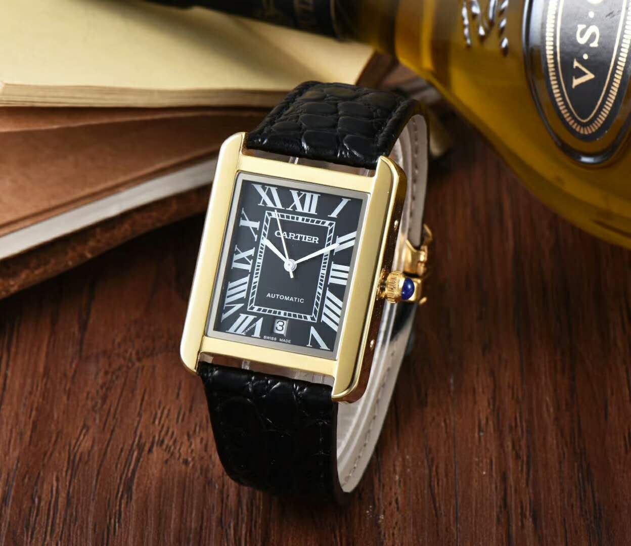 卡地亞 Cartier 歷史名作最新款大三針腕錶男士腕錶