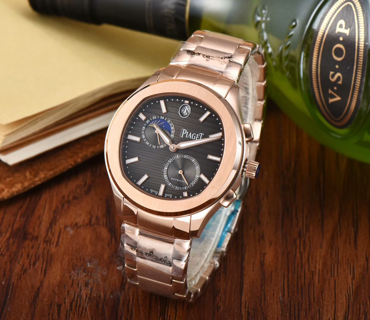 伯爵 PIAGET BLACK -TIE系列2019腕錶隆重上市 精鋼錶帶 多功能計時 灰藍白黑均有