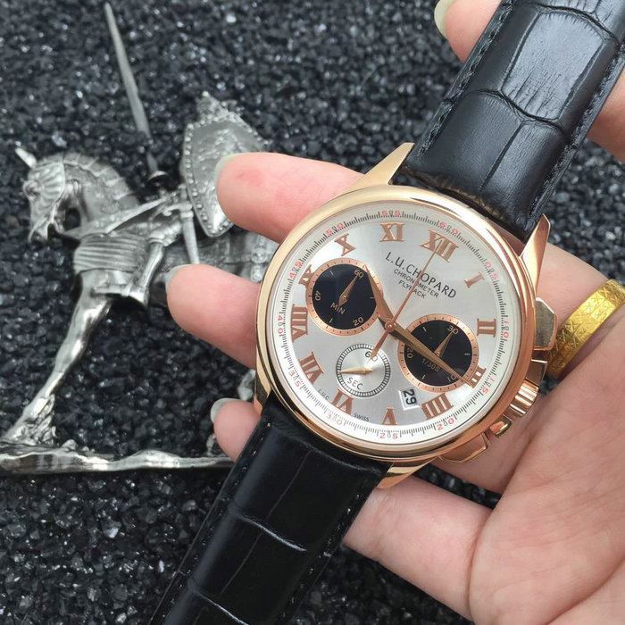 蕭邦Chopard腕錶VK進口石英機芯進口小牛錶帶