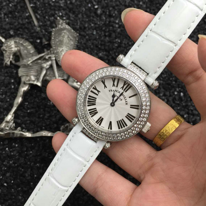 法蘭克穆勒Franck Muller腕錶瑞士石英機芯鑲鉆藍寶石玻璃鏡面
