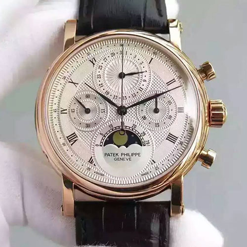 百達翡麗 Patek Philippe 多功能計時腕錶 搭載7750手動上鏈機芯