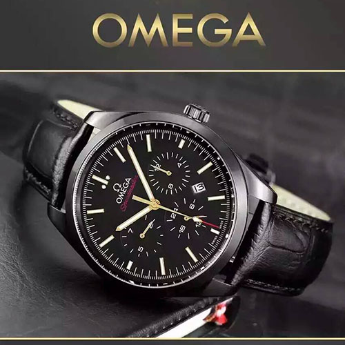 歐米茄 Omega 名典系列六針多功能自動機械腕錶 搭載進口9015自動機芯
