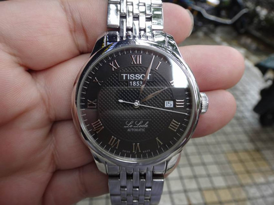 TISSOT天梭力洛克系列機械男錶 商務休閑 鋼帶黑面款T41.1.423.53