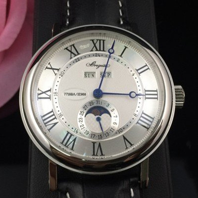 寶璣瑞士原裝機械機芯白面316精鋼錶帶男錶