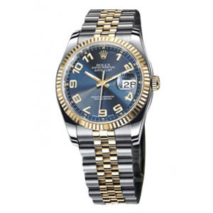 勞力士-日誌型 116233藍色同心圓紋 男士機械錶 