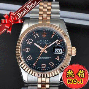 勞力士日誌型手錶玫瑰金全自動機械商務男錶R053