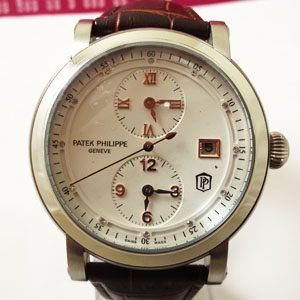 百達翡麗手錶小秒進口機芯皮帶高檔手錶自動機械錶男士手錶
