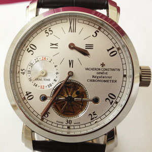江詩丹頓陀飛輪3真皮錶帶計時腕錶JSDD88191