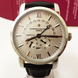 江詩丹頓男士手錶白色錶盤JSDDEC992921D