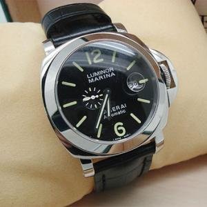 男人必備 沛納海手錶pam299皮帶款 男錶大盤 夜光 原裝手動上鏈機械錶