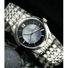西鐵城citizen 精鋼散珠錶帶+雙曆+自動機械錶+男士手錶+背透（藍貝面）NH8340-52EB