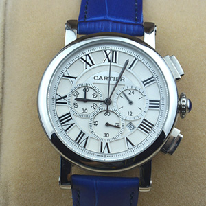 卡地亞藍氣球系列六針男士腕錶