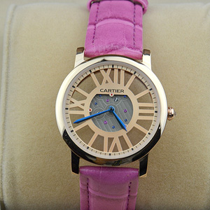 2014新款卡地亞鏤空簡單大方女士腕錶