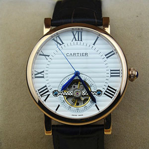 最新款卡地亞陀飛輪系列男士約會機械腕錶