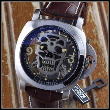 Panerai/沛納海手錶 超強夜光 限量版骷髏頭張顯個性男士腕錶 PAM-220