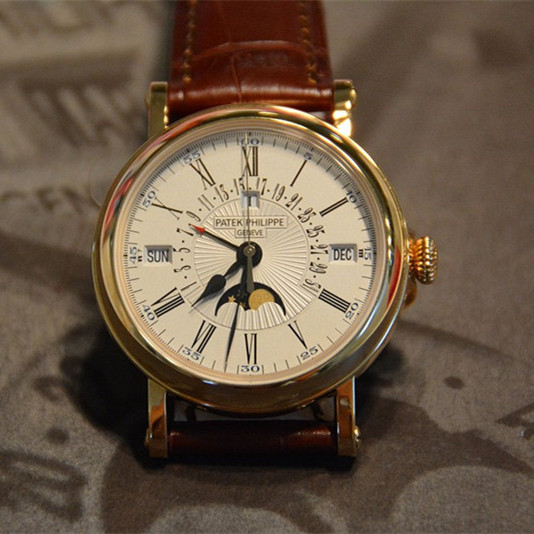 百達翡麗-NAUTILUS系列 5159G 機械男錶 棕色錶帶瑞士機芯