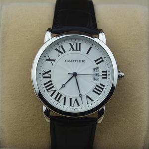 卡地亞Ca0765340簡單大方進口機芯日曆顯示男士腕錶（多款供選擇）