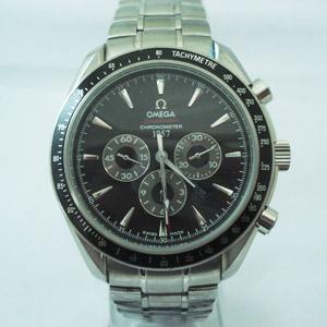 歐米茄超霸系列手錶黑色錶盤，藍寶石鏡面6針日曆omega071