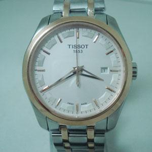 天梭進口全自動金機芯機械錶新款玫瑰金白底運動款男錶手錶 tissot-016