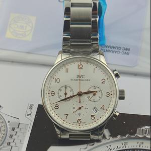 萬國IWC012370新款瑞士石英 簡單數字刻度（刻度有多色）男士腕錶