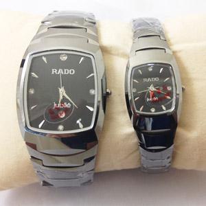 雷達鎢鋼情侶對錶藍寶石鏡面進口石英機芯RADO09834