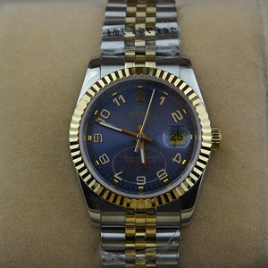 勞力士ROLEX-日誌型系列 923320(藍色同心圓紋) 機械男錶