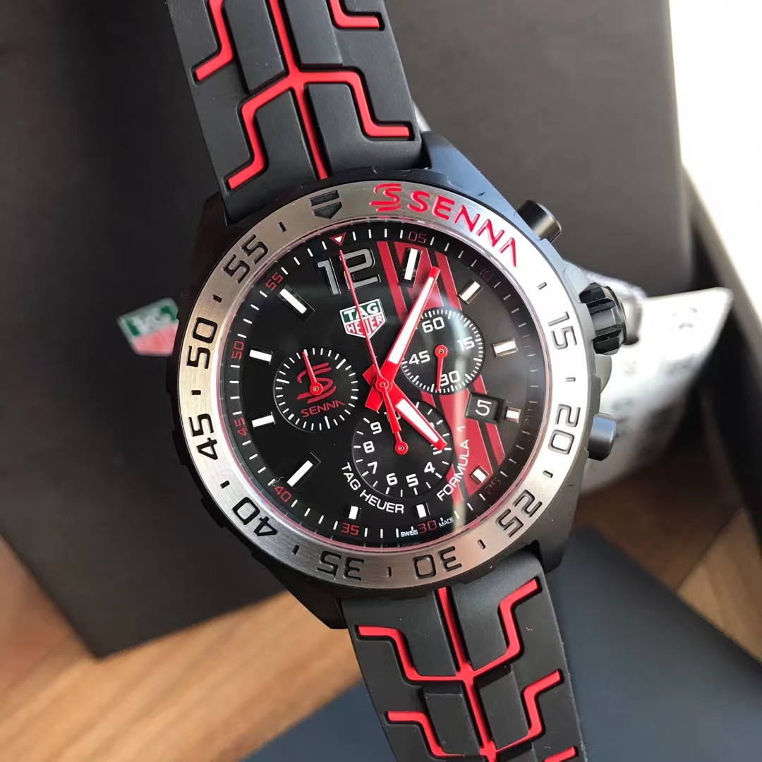 Original Tagheuer,泰格豪雅F1系列塞納石英計時表，專櫃1萬+。 ~43mm表徑