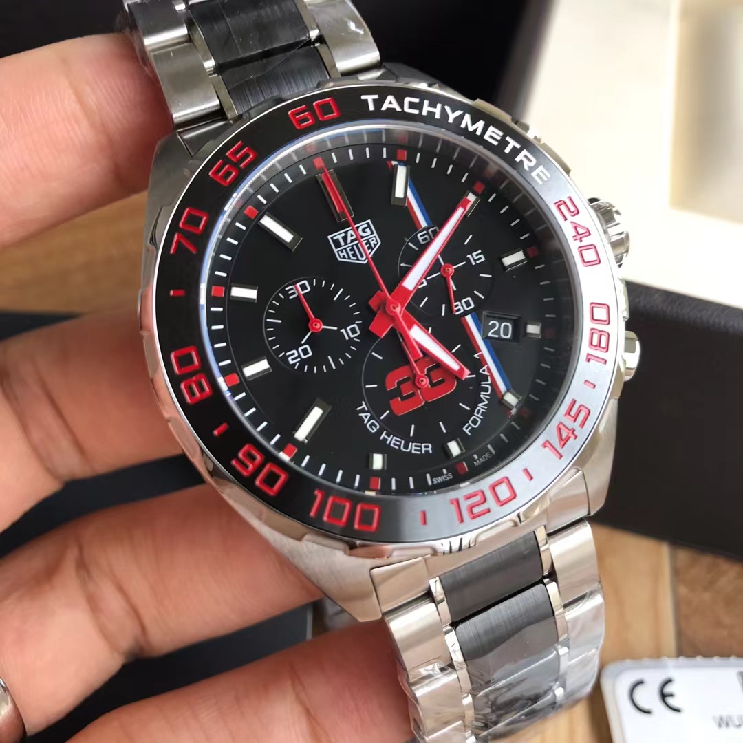 original Tagheuer 泰格豪雅F1系列阿斯頓馬丁特別版石英男士腕表43mm表径 原單貨