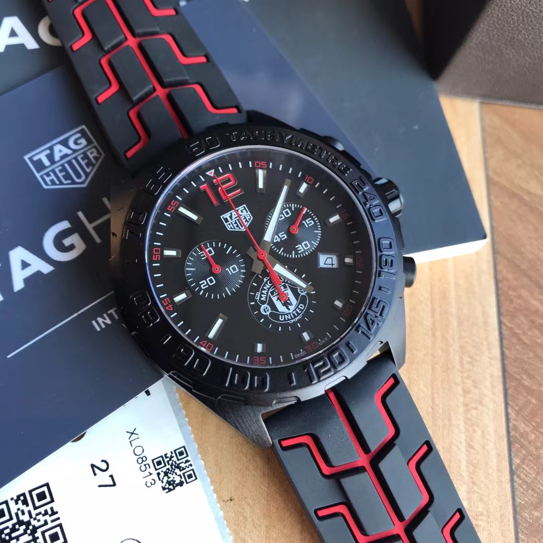 Original Tagheuer,泰格豪雅F1系列塞納石英計時表43mm表径