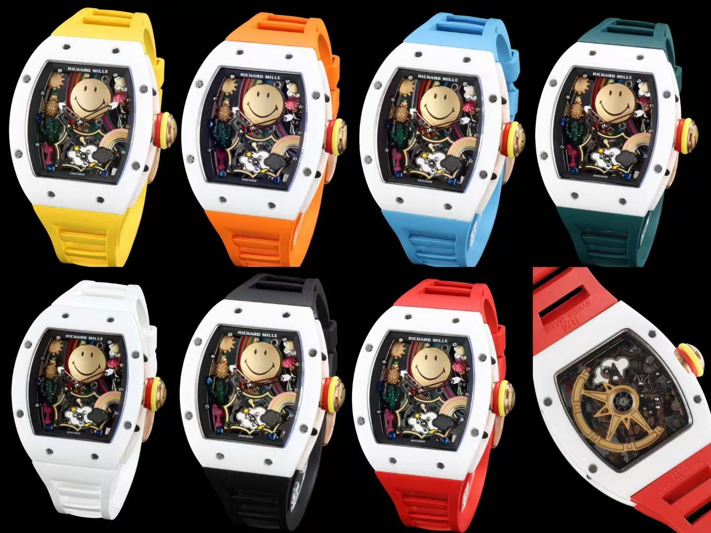 理查德米勒 RM-88 笑臉手錶 多款配色可選 RICHARD MILLE
