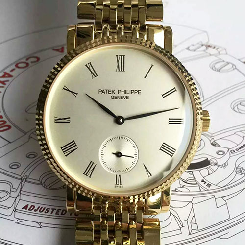 百達翡麗 Patek Philippe 古典系列男士腕錶 搭載原裝進口Cal215PS手動機械機芯