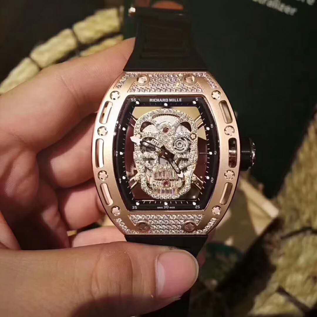 理查德米勒 RICHARD MILLE  RM52-01镂空骷髅頭腕錶