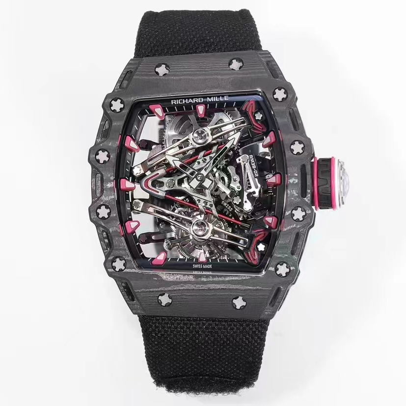 『新表』RICHARD MILLE 理查米爾推出 RM 38-02 Tourbillon Bubba Watson 粉色主題鏤空陀飛輪腕表